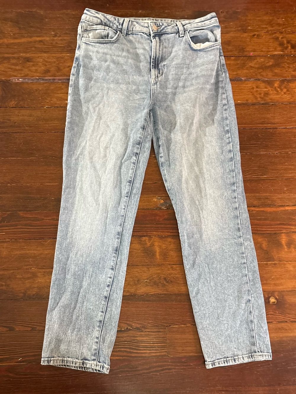 Joes jeans blue high rise faded wash pants size 14